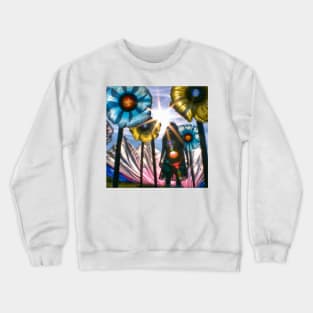 Cellophane Flowers: Lucy in the Sky Design Crewneck Sweatshirt
